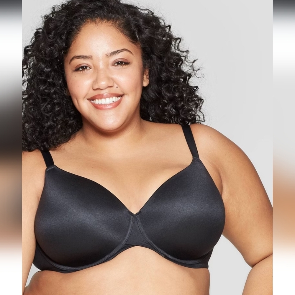 Women's 46D Superstar Lightly Lined T-Shirt Bra - Auden Black 46D
